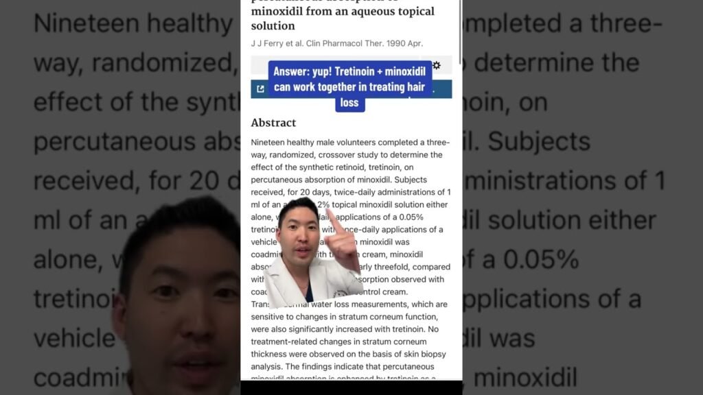 Key differences between Minoxidil vs tretinoin